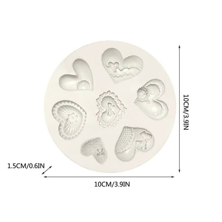 

wendunide kitchen gadgets Valentine s Day Silicone Molds Love Chocolate Cake Molds Red Lip Fondant Molds B