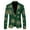 Green, variant on Mens Lightweight Jackets Relaxed Fit Suit Jacket Christmas Button Up Long Sleeve Pocket Snowflake Men'S Coats Outerwear Jacket