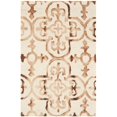 thumbnail image 2 of Safavieh Dip Dye Collection DDY711E Handmade Moroccan Geometric Watercolor Ivory and Camel Wool Area Rug (4' x 6'), 2 of 10