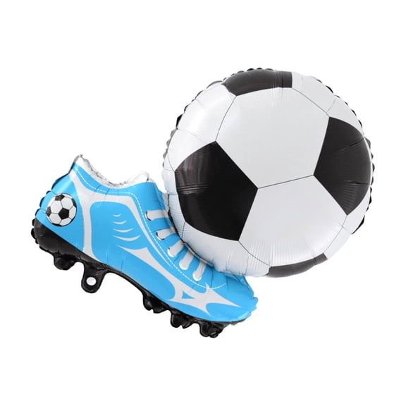Soccer Jersey Balloons Self-sealing Reusable Aluminum Foil Red White Plaid 50pcs Soccer Party Decorations Birthday Sports Theme Party Supplies