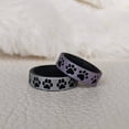 thumbnail image 2 of Dog Paw Print Silicone Wedding Ring - Engraved Dual Layer, 2 of 2