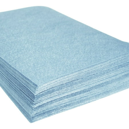 CalCastle Craft 24 pcs Acrylic Craft Felt Sheet 9 X 12 for Crafting School and DIY Projects (Light Blue)