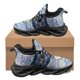 thumbnail image 1 of Zapatillas deportivas con estampado de libélula verde degradado para mujer y hombre, de otoño e invierno, antideslizantes, de punta redonda, informales, planas y resistentes a la suciedad., 1 of 6