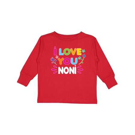 

Inktastic I Love You Noni with Flowers Girls Long Sleeve Toddler T-Shirt