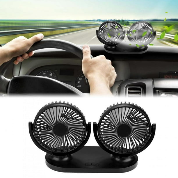 LYUMO 12V USB Car Fan Portable Air Conditioner Auto Cooler Ventilation