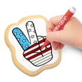 thumbnail image 4 of Corso's Cookies Color-a-Treat™ Patriotic Cookie Coloring Kit, 12 oz., 6 Pre-Baked Cookies and 4 Edible Food Coloring Markers, Baked, 4 of 6