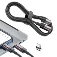 thumbnail image 2 of justharion HUAWEI-compatible Fast Magnetic Charging Cable Lightweight Durable Charger Cable for PC Laptop and Phone Charge, 2 of 9