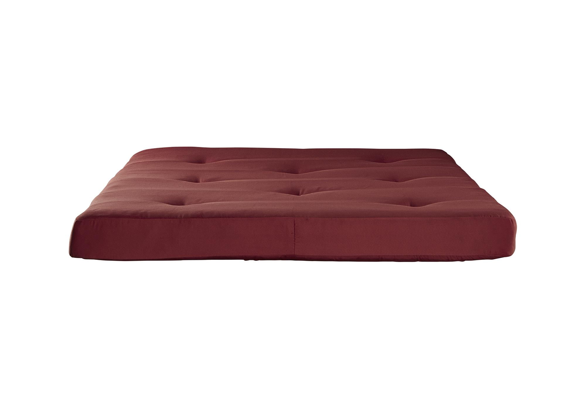 Mainstays 6" Tufted Futon Mattress, Ruby Red