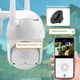 thumbnail image 2 of Cámara IP PTZ de 1080P para exteriores, seguimiento automático, 2MP, nube, seguridad para el hogar, Wifi, Zoom Digital 4X, cámara domo de velocidad con luz de sirena, 2 of 3