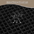 thumbnail image 3 of SIXHOME Bathroom Rugs Waffle Bath Rug Super Soft Absorbent Non Slip Bath Mat Beside Tub Rubber Backed Machine Washable Bathroom Rugs with Tassels Boho Bathroom Decor 20" x 32" Black, 3 of 7