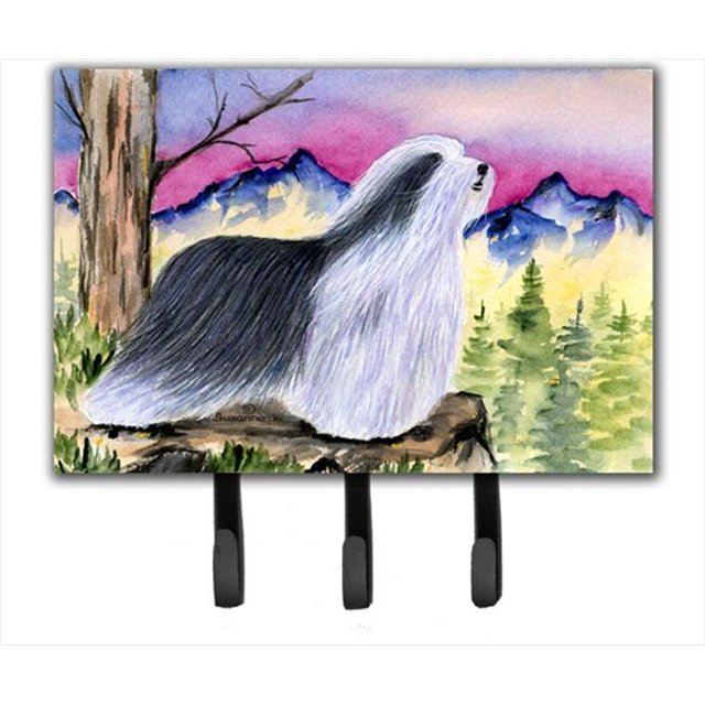 Bearded Collie Porte-Laisse Ou Crochet pour Clé