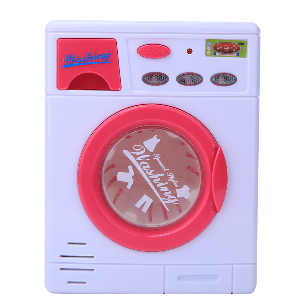 Color:Blue 1 Set Kids Washer and Dryer Playset,Pretend Role Play Appliance Toys for Toddlers,Electronic Toy Washer with Realistic Sounds and Functions,Girls Play Home Role Play Interactive Toys 