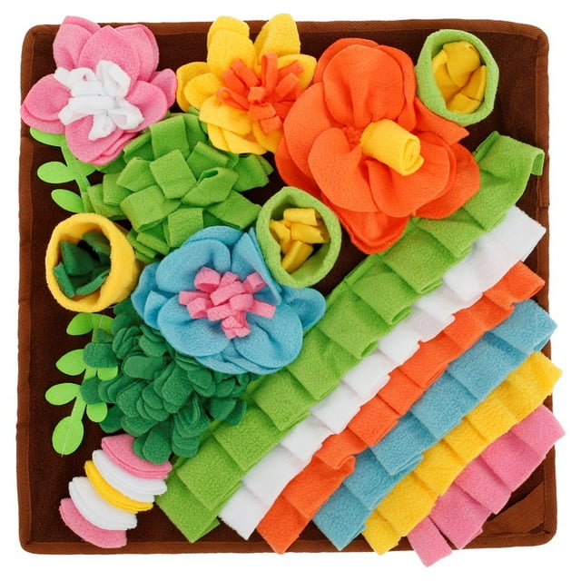 CHOK Snuffle With Anti Slip Bottom Soft Large Space Sniff Machine Washable Slow Eating With Fastener Tape for Small Pets Dogs Cats Rabbits