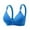 Blue, variant on ALLLIST Wireless Womens Underwear Black Push up Plunge Plian Cozy T-Shirt Womens Bras Size 2XL