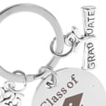 thumbnail image 4 of Llavero de graduación para familiares y amigos, de acero inoxidable, 25 mm, recuerdo de la clase de 2025, regalo de graduación inspirador para él o ella, color plateado., 4 of 5