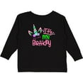 thumbnail image 3 of Inktastic It's My Birthday Unicorn Boys or Girls Long Sleeve Toddler T-Shirt, 3 of 5
