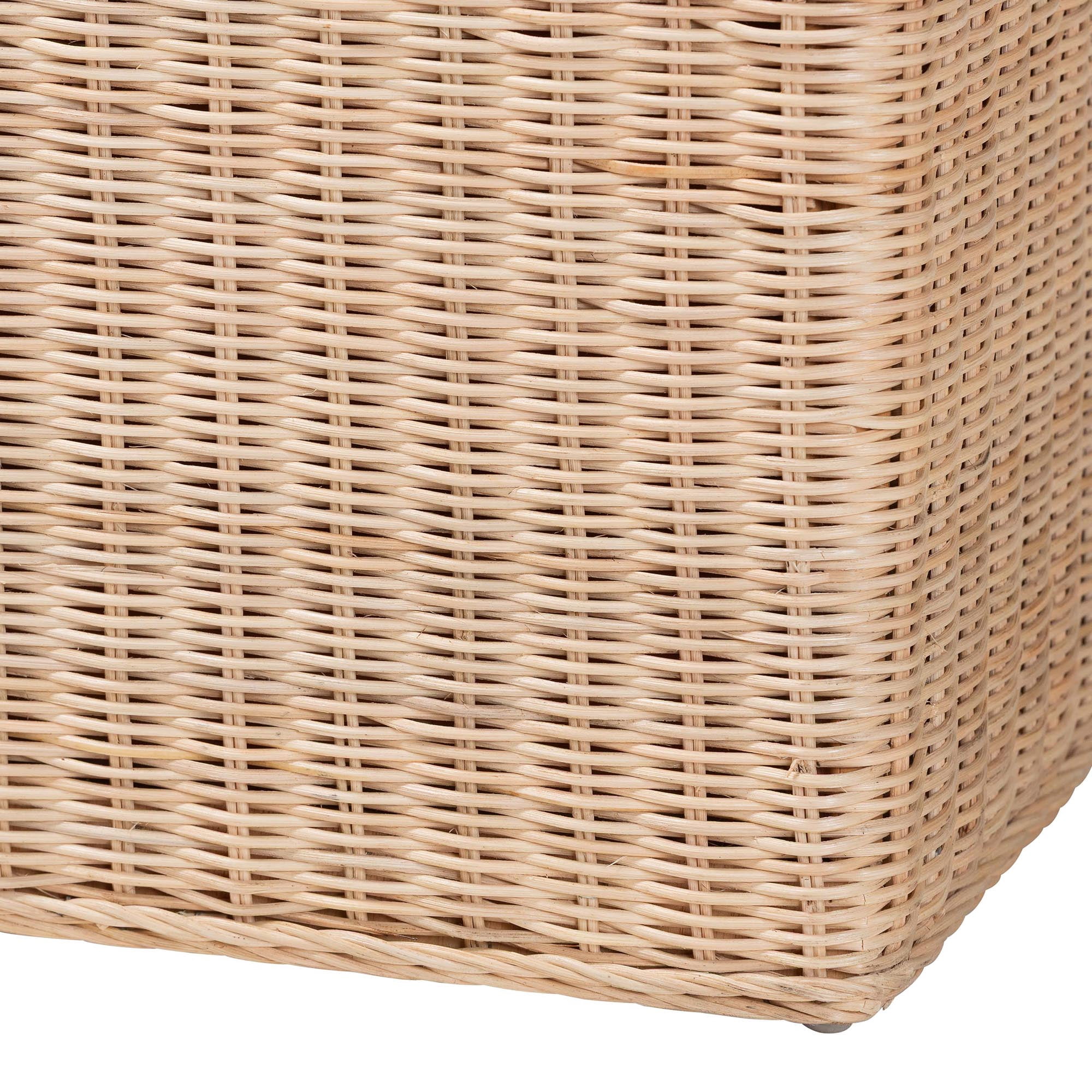 bali & pari Damita Boho Storage Bench, 18"H, Natural