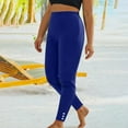 thumbnail image 2 of Plebaso Leggings pour Femmes Décontractés Taille Haute Pantalons de Yoga Extensibles Unis Pantalons Bas pour Femmes, 2 of 7