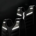 thumbnail image 4 of Lipstore Adjustable Weighted Vest Exercise with Reflective Stripe for Running Jogging 15 Pounds, 4 of 8