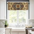 thumbnail image 2 of Boho Flower Valances for Windows Farmhouse Kitchen Curtains Valances Rod Pocket Valance Curtains for Kitchen Windows Bohemian Western Rustic Tribal Patterns Window Valances for Bathroom 54"x18", 2 of 6