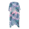 thumbnail image 2 of HELLHERO Tropical Monstera Leaf Kimono Cover Up - Lightweight Breathable Beachwear for Women - Perfect for Summer Vacation, Pool & Resort, 2 of 5