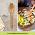 thumbnail image 2 of Premium Quality100% Biodegradable Spoons Made of Vegetable Fibers, 100 PCS of 6.7” Long Heavy-Duty and Splinter Free Eco-Friendly Spoons, Perfect Sustainable Cutlery for All Types of Occasions, 2 of 4