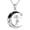 Golf, variant on Sterling Silver Sport Necklace Basketball/Football/Reading/Running/Softball/Golf/Tennis/Gymnastics/Ballet/Violin Pendant Black Crescent Moon Necklace Gothic Graduation Gifts for Women Sports Fans