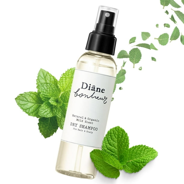 Diane Bonheur Champú seco con fragancia sutil para mujeres y hombres, aceites artesanales orgánicos, hidratantes y refrescantes para cabello graso y cuerpo, cuidado natural japonés del cabello, 4.06 o
