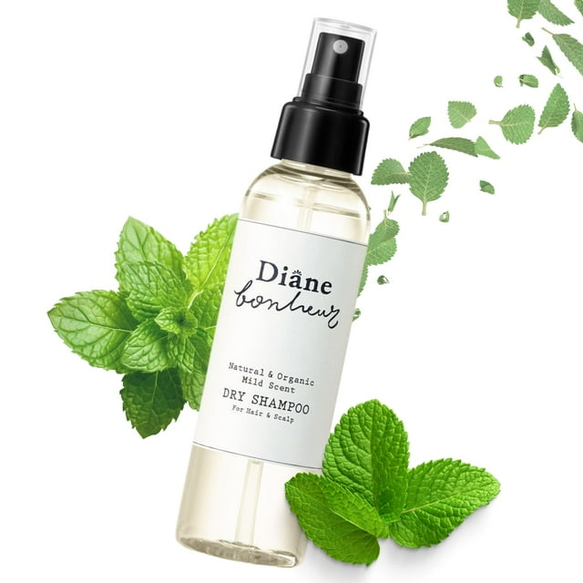 Diane Bonheur Champú seco con fragancia sutil para mujeres y hombres, aceites artesanales orgánicos, hidratantes y refrescantes para cabello graso y cuerpo, cuidado natural japonés del cabello, 4.06 o