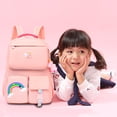 thumbnail image 2 of Mochila de moda coreana Arco iris Hombro Adolescente Mochila escolar (Rosa) Likrtyny Para estrenar, 2 of 6
