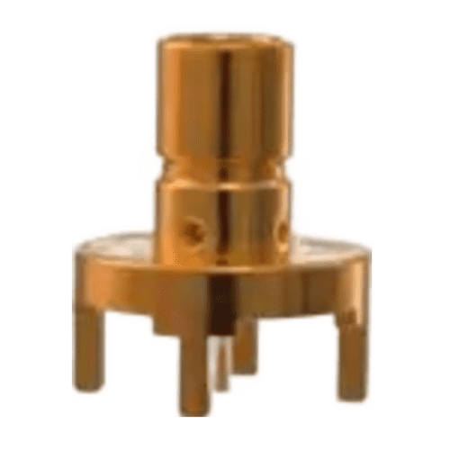 131-8701-201  Conn Mini-SMB 0Hz to 2GHz 75Ohm Solder ST Thru-Hole RCP Gold, Bulk, RoHS
