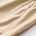 thumbnail image 6 of Men's Quick Dry Cargo Shorts, Elastic Drawstring Waist with Multiple Zipper Pockets, Lightweight Casual Hiking Shorts for Men Stretchy Breathable Khaki XL, 6 of 9