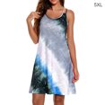 thumbnail image 1 of Robe Femme 2 Bretelles Sans Manches Imprimée Colorée Sexy, Gris, 5TG, 1 of 4