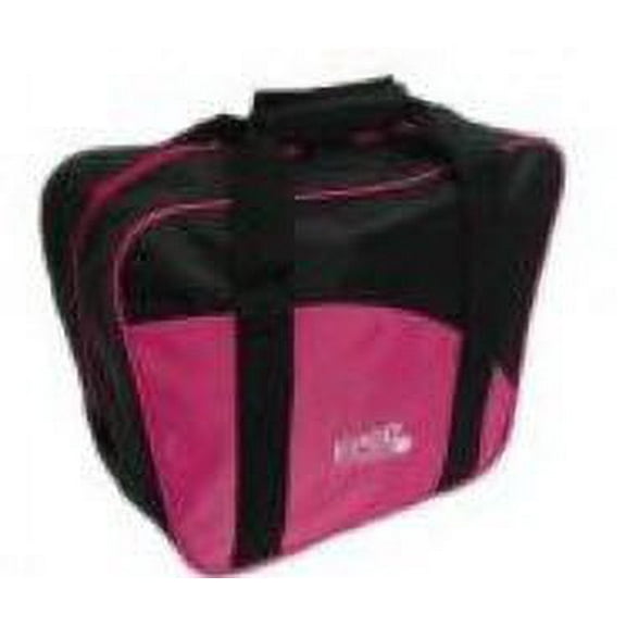 EPCO BuyBocceBalls Listing - 2 ball (with shoes) Aurora Soft Pack Bowling (Candlepin or Duckpin) Ball Bag - Black & Hot Pink
