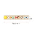 thumbnail image 2 of HLONK Wooden Solar System Puzzle Toy For Kids  Educational Learning Gift With 8 Planets  Develops Motor Skills  Color Shape Recognition, 2 of 7