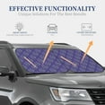 thumbnail image 3 of Kdxio Lavender Flowers Print 2-Piece Sun Shade Front Windshield - Foldable Car Front Window Sunshades for Most Sedans SUV Truck, 3 of 6