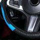 thumbnail image 3 of 38cm Car Steering Wheel Cover PU Leather Slip Resistant Universal Elastic Comfortable Smooth for Auto Black Blue, 3 of 4