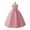 Pink, variant on Princess Sleeveless Pageant Dresses Kids Prom Puffy Tulle Ball Gown Girl Dress For Party