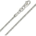 thumbnail image 2 of 10K White Gold 1.5mm Sparkle Pendant Chain, FREE Microfiber Cloth, Rock Margarita Link Mens Womens Necklace, Giorgio Bergamo 16, 2 of 7