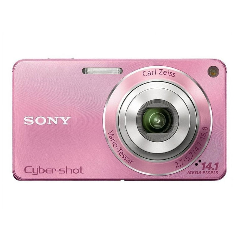 Sony Cyber-shot DSC-W350 - Digital camera - compact - 14.1 MP - 720p - 4x  optical zoom - Carl Zeiss - flash 45 MB - pink