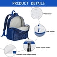 thumbnail image 3 of Chic Paisley Pattern Backpack - Waterproof Ergonomic School Bag with Durable Reinforced Stitching, 3 of 5