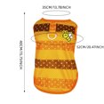 thumbnail image 2 of Stylish Striped Dog Pullover Shirt Soft Breathable Mesh Summer Puppy Vest Top With Linen Ring And Pattern For Small Medium Large Pet Apparel, 2 of 3