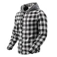 thumbnail image 2 of Camisas de Manga Larga Casual con Capucha a Damazos Personalizado Cuarto Cremallera Superior para la Apariencia Moderna Simplificada Y Camisas de Trabajo de Manga Larga de los Hombres, 2 of 9