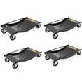 thumbnail image 1 of Historyli Gato para ruedas de coche de 4 piezas,plataforma para ruedas de gran capacidad,plataforma para vehículos pesados,doble V para mover coches y motocicletas.,Negro, 1 of 6