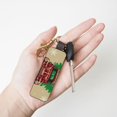 thumbnail image 4 of Wukai Christmas Vintage Red Truck Print Leather Car Keychain, Universal Key Fob Keychain, Leather Key Chain Holder for Men and Women,360 Degree Rotatable, 4 of 5