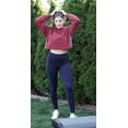 thumbnail image 4 of Brushed Tummy Control 5" High Waist & Normal Waist Full Length Active Leggings for Women, 4 of 5