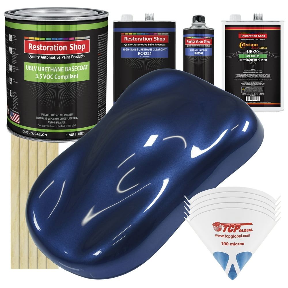 Daytona Blue Metallic Gallon Low VOC URETHANE BASECOAT CLEARCOAT Auto