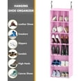 thumbnail image 5 of SpaceAid 2 Pack Hanging Closet Organizer and Storage with Dividers, Pink, 5 of 7