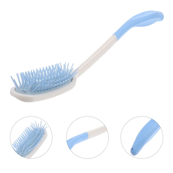 LULULION Ergonomic Curved Handle Plastic Comb for Comfortable Use on All Hair Types
