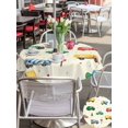 thumbnail image 5 of Outdoor Tablecloth with Umbrella Hole for Patio/Picnic/Party/Camping, Beige Cartoon Truck Waterproof Table Cloth Round Cover Washable, Funny Cute Colorful Car Tree Polka Dot (Dia 54"), 5 of 8